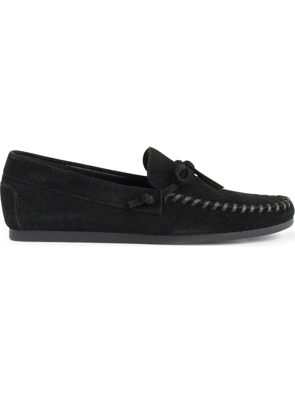 NWT Madewell The Meadow Whipstitched Driver Loafer in Black Suede Size 7 Preppy!